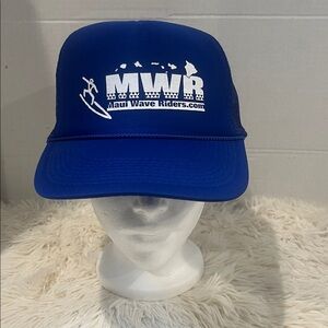 MAUI WAVE RIDERS classic blue mesh trucker style hat